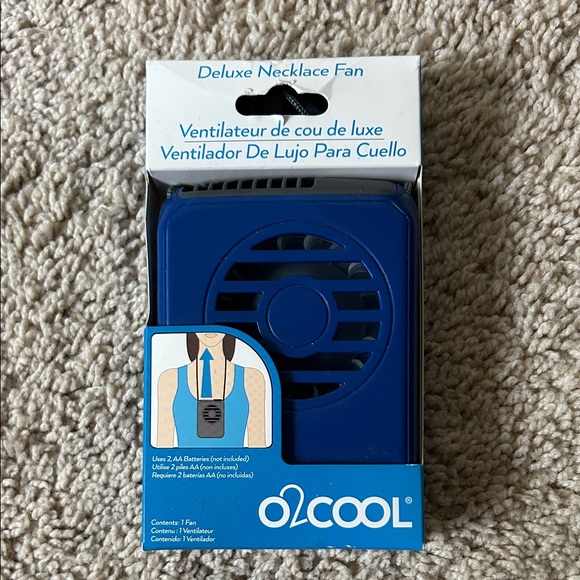 O2COOL Deluxe Necklace Fan NWT - Picture 1 of 4